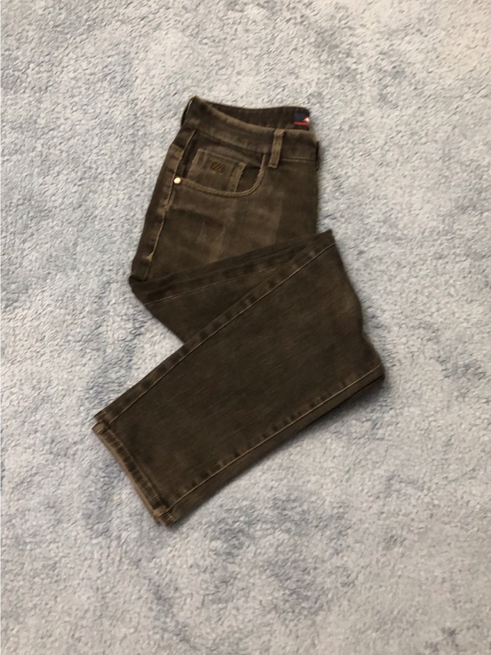 Men's Dark Gray Straight-Leg Jeans